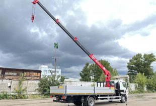 КРАН-МАНИПУЛЯТОР UNIC 554 (5т) НА БАЗЕ ШАССИ HINO 500 MUA (12т)
